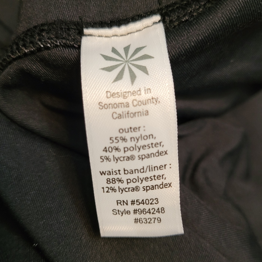 Athleta Twist It Space Dye Bubble Mini Skirt Black Gray Ruched M - Picture 12 of 14